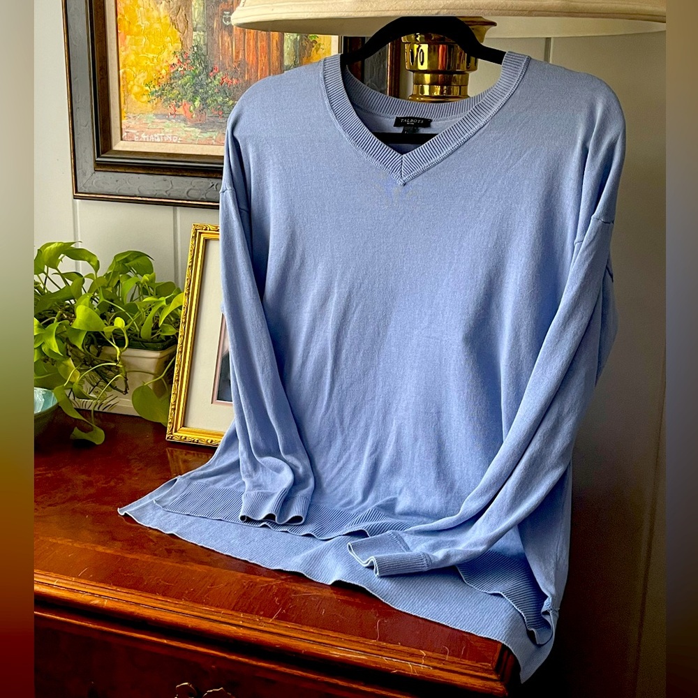 Talbots periwinkle blue V-Neck Sweater